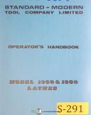 Standard Modern Tool-Standard Modern Tool 1554, Lathe, Operations and parts Manual 1973-1554-06
